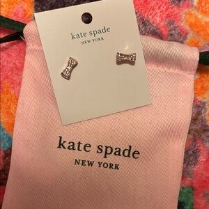 NEW Kate Spade Rose Gold Bow Earrings